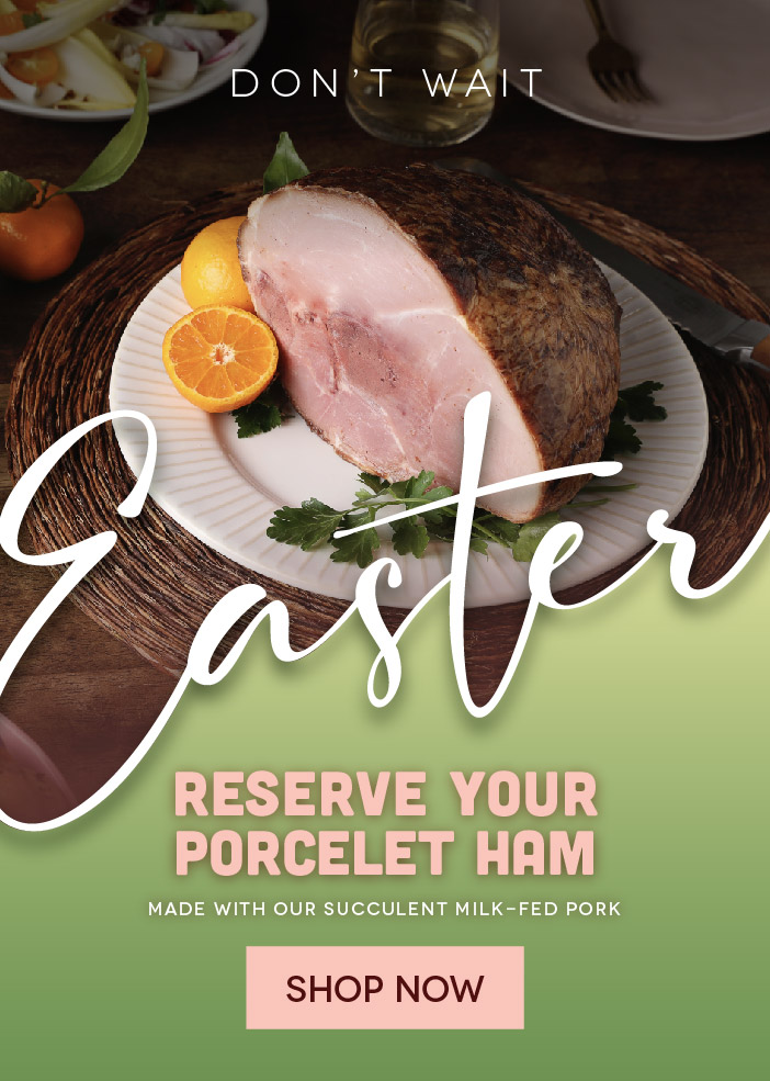 Pre-Order Your Easter Porcelet Ham